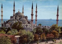 (150) Turkey Postcard - Istanbul Blue Mosque - Islam