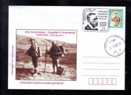 OTTO NORDENSKJOLD,  EXPEDITION IN GROENLANDA, SPECIAL COVER, 2009, ROMANIA - Exploradores