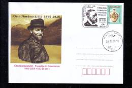 OTTO NORDENSKJOLD,  EXPEDITION IN GROENLANDA, SPECIAL COVER, 2009, ROMANIA - Onderzoekers