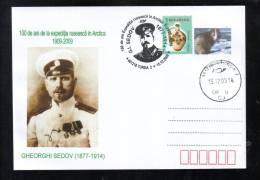 GHEORGHI SEDOV,  EXPEDITION IN ANTARCTICA, SPECIAL COVER, 2009, ROMANIA - Exploradores