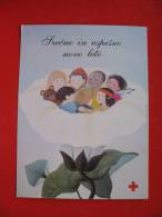 Jelka Reichman:Srecno In Uspesno Novo Leto,4 Jugoslavija Stamps - Croce Rossa