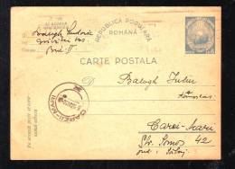 POSTCARD STATIONERY, ENTIERE POSTAUX, 1950, ROMANIA - Lettres & Documents