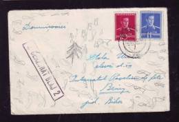 KING MICHAEL STAMPS, WW2, CENSORED COVER BLAJ 2, 1944, ROMANIA - Covers & Documents