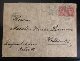 Finland: Cover 1912 - Fine - Brieven En Documenten