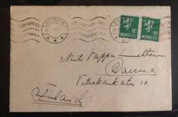 Norway: Cover Sent To Finland 1939 - Fine - Cartas & Documentos