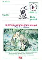 BIRDS, OISEAUX, ARDEA PURPUREA, POSTCARD STATIONERY, ENTIERE POSTAUX, UNUSED, 2000, ROMANIA - Pelícanos
