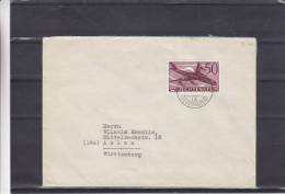 Avions - Liechtenstein - Lettre De 1960 - Valeur 10 Euros - Covers & Documents