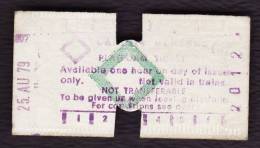 Railway Platform Ticket CARDIFF GENERAL BRB(W) Multiprinter Edmondson - Europa