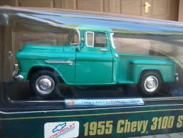 HEAVY GAUGE - CHEVY 3100 STEPSIDE 1955   AVEC  SA  BOITE  Scala 1/24 - Autres & Non Classés