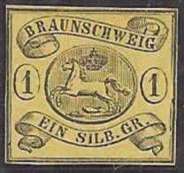 ALEMANIA 1853/65 (BRUNSWICK) - Yvert #7 - Mint No Gum (*) - Brunswick