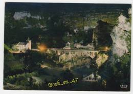 {62399} 48 Lozère Les Gorges Du Tarn , Le Pont De Saint Chely , Effet De Nuit - Saint Chely D'Apcher