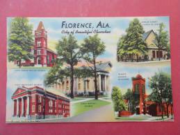 Alabama > Florence  City Of Beautiful Churches -------- Not Mailed===========   Ref  942 - Autres & Non Classés