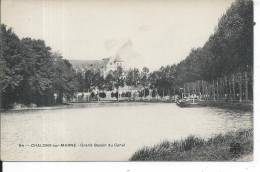 PENICHE - CHALONS SUR MARNE - Grand Bassin Du Canal - Péniches