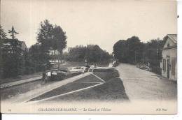 PENICHE - CHALONS SUR MARNE - Canal Et L'Ecluse - Péniches