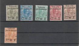 1890 - Pacchi Soprastampati Sass. 50-55 ** MNH - Ongebruikt