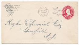 USA STAMPED ENVELOPE # U411 C (1908) - 1901-20