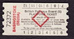 Railway Platform Ticket BASINGSTOKE (5520A) BRB(S) Red Diamond AA - Europe