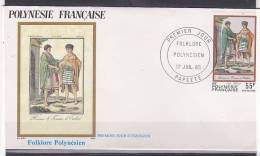 POLYNESIE - 239 Obli Sur Enveloppe 1er Jour - FDC