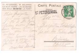 CARTE POSTALE DE 1911 AVEC CACHET LINEAIRE ST PETERSINSEL - Storia Postale