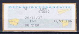 F Frankreich 2007 Mi Xx Automatenmarke 0,51 € - 1988 Type « Comète »