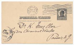 USA POSTAL CARD # UX19 (1908) - ...-1900