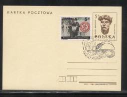 POLAND 1987 9TH FIRE SAFETY COMPETITION WARTA COMM CANCEL ON PC FIRE FIREMAN FLAMES FIREMEN - Covers & Documents