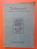 Heinrich Marzell "Volksbotanik" Die Pflanze Im Deutschen Brauchtum Von 1935 - Natura