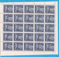 1951 X  676  JUGOSLAVIJA TITO POSTA AEREA SHEET COMPLETE MNH RARO IN OFFERTA - Neufs