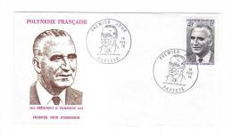 Premier Jour D´ Emission, FDC: Polynesie Française, Papeete, President G. Pompidou, 16-02-76 (13-1360) - FDC