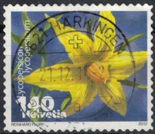 Suisse Oblitération Ronde Used Stamp Lycopersicum Légumes En Fleur Tomate 2012 WNS N° CH010.12 - Oblitérés
