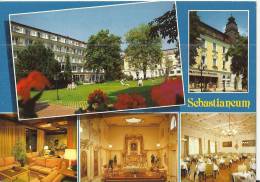 GERMANY 1987- POSTCARD – BAD WORISHOFEN /ALLGAU – KNEIPP-KURKLINIK SEBASTIANEUM  DER BARMHERZINGEN BRUDER  FLOWN W 1 ST - Bad Woerishofen