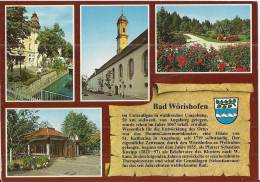 GERMANY 1987- POSTCARD – BAD WORISHOFEN /ALLGAU FOUR VIEWS AND TOWN DETALED DESCRIPTION  FLOWN W 1 ST OF 60 P POSTED BAD - Bad Woerishofen