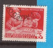 1951 X  643  JUGOSLAVIJA  Children's Week USED - Oblitérés