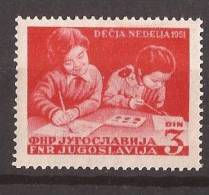 1951 X  643  JUGOSLAVIJA  Children's Week MNH - Nuevos