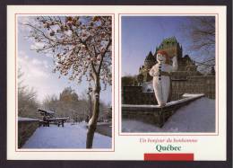 QUEBEC CITY - CHÂTEAU FRONTENAC - 2 VUES - BONHOMME CARNAVAL - Québec - Château Frontenac