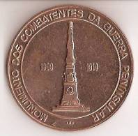 Medalha Da 1ª Feira Numismática De Arrifana Em 1973 - Monumento Dos Combatentes Da Guerra Peninsular. Aveiro. - Altri & Non Classificati