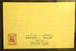 Finland: Unused Cartpostal With Overprinted Stamp - Fine And Rare - Lettres & Documents