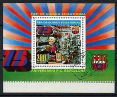 1305. GUINEA ECUATORIAL (1974) - 75 Aniversario F.B. Barcelona 1899-1974 - Soccer, Football, Futbol - Used - Clubs Mythiques