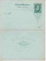 BRESIL  CARTE LETTRE  200 R VERT PEDRO II NEUF - Covers & Documents