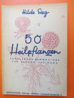 Hilde Sieg "50 Heilpflanzen" Fröhliches Sammel-ABC Für Schule Und Haus Vom 1947 - Botanik