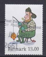 Denmark 2011 Mi. 1664 A    13.00 Kr Winterstamp - Comics Ice Fishing (from Sheet) - Oblitérés