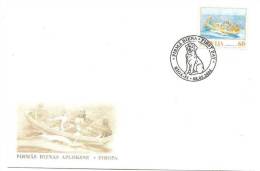 LATVIA - Eirope  CEPT HOLYDAYS  - 2004- BOAT + HUND   FDC - 2004