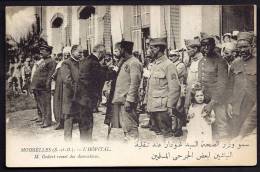 Delcampe - CPA ANCIENNE- FRANCE- MOISELLES (95)- L'HOPITAL- M. GODART REMET DES DÉCORATIONS AUX BLESSÉS- TRES BELLE ANIMATION - Moisselles