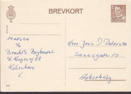 Denmark Postal Stationery Ganzsache Entier Brevkort 20 Ø King König Frederik IX. (179) To AAKIRKEBY But Not Cancelled !! - Enteros Postales