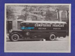 - Photo Ancienne - REIMS / PANTIN - Camion N° 38 Des COMPTOIRS FRANCAIS - Pneu Dunlop - Camion