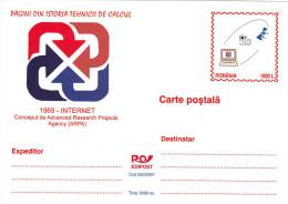 COMPUTERS INTERNET,POSTCARD STATIONARY UNUSED,DELUX EDITION TIRAJ ONLY 5000, 2001,ROMANIA - Computers