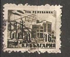 Bulgaria 1952  Republika Power Station (o) Mi.821 - Usados