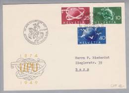 Schweiz 1949-05-27 UPU-Satzbrief Mit Sonderstempel - Storia Postale