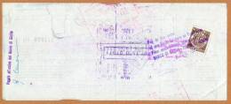 Timbre Fiscal ? Imposta Di Bollo Sur Cheque Antwerpen New York Roma  - 2 Scans - Revenue Stamps