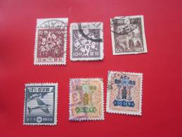 Japon  Nippon   6 Stamps > Asia > Japan > 1868-1912 Emperor Mutsuhito (Meiji Era) > Used Stamps Timbres Obli - Used Stamps